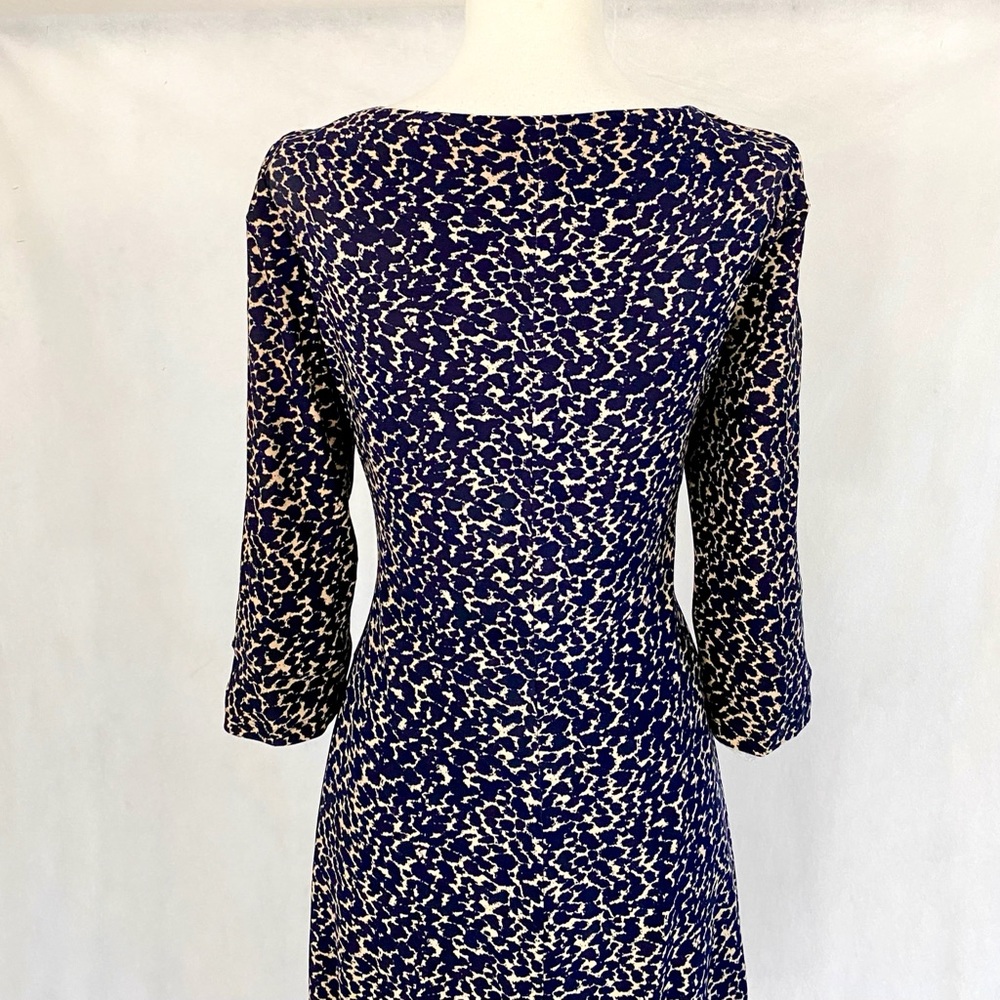 Lauren Ralph Lauren Navy Pattern Color Block Dress - Picture 6 of 10